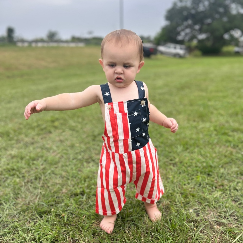 Amazon Patriotic Striped Bodysuit